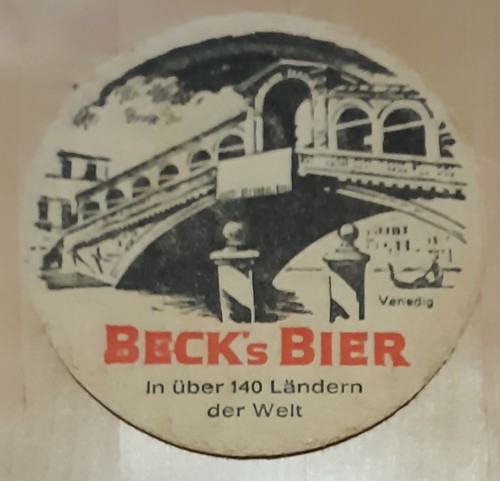 Beck bier vintage beermat - vintage,