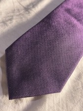 TM Lewin Purple Silk Tie 8cm
