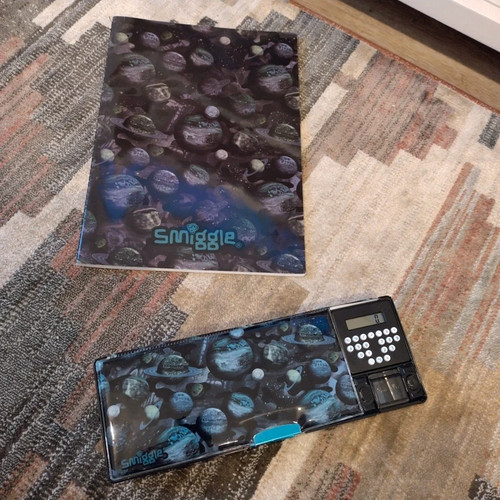 Smiggle space pencil case