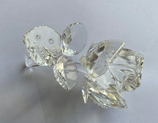 SWAROVSKI CRYSTAL GLASS DEW DROP ROSE - EXCELLENT CONDITION WITH BOX - 174956