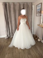 Victoria Jane By Ronald Joyce Wedding Dress Size 8-10 Absolutely Stinking