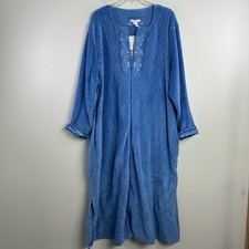 SERENADA BLUE VELOUR COTTON