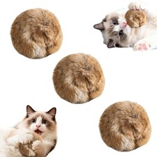 Rabbit Fur Ball Cat Toy Soft