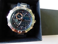 new mabz london watch mens chrono duel time alarm fitted new battery