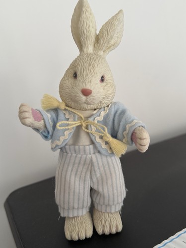 White rabbit ornament - rabbit, in