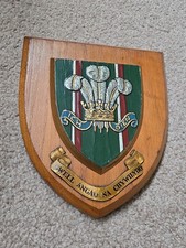THE ROYAL WELSH REGIMENT WELCH Wall plaque shield crest