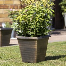 Black Bronze Square Planter 7L
