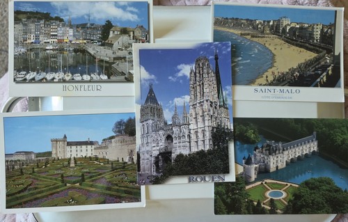 Vtg lot french postcards - lot, of