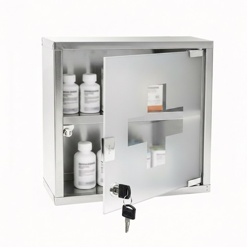 Medicine cabinet steel wall - steel,