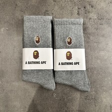 A Bathing Ape Grey Socks Two