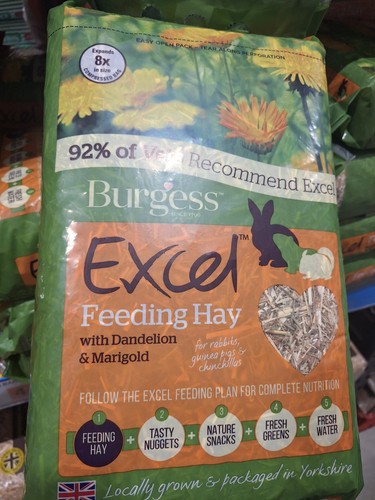 Burgess excel feeding hay with - excel,
