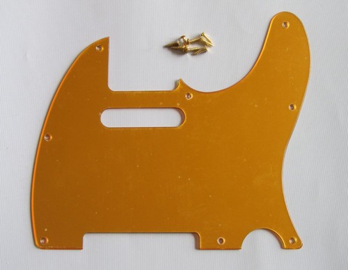 Gold mirror tele guitar - gold,