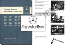Mercedes 615 616 Diesel Engine Service Workshop Repair Manual 115 W123 220 240 D