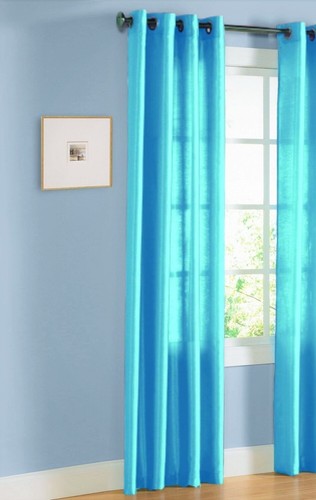 Grommet faux silk window - faux,