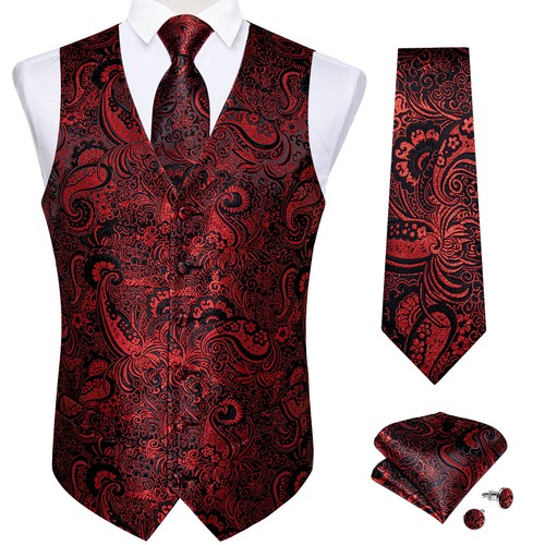 Paisley pattern men vest and - paisley,