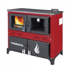 Wood burning cooker stove with - burning,
