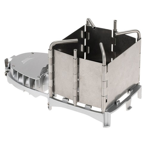 Wood combusting burner - wood-combusting, with
