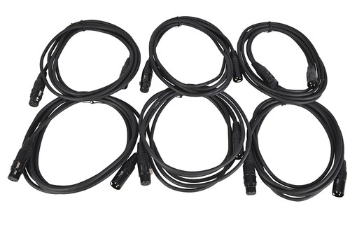 Xlr leads pack 6 - xlr,