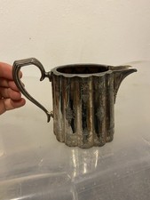 vintage silver-plated milk or