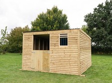 Mobile field shelter 12ft x 12ft- Pent roof