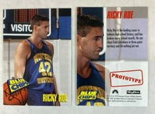 CHEAP PROMO CARD: BLUE CHIPS Skybox 1994 NO# RICKY ROE (Matt Nover)
