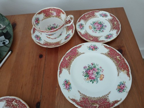 Foley trio plus biscuit - foley, plate