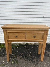 Solid Oak Console Table