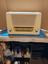 Vintage Cream Bakerlite Ferguson  208 UL Valve Radio,