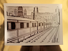 Liverpool buildings, A4  print