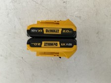 2× dewalt  2.0ah 18v xr li-ion batteries 