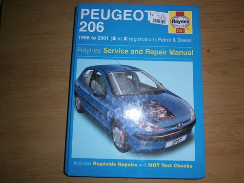 Haynes peugeot 206 1998 - haynes, to