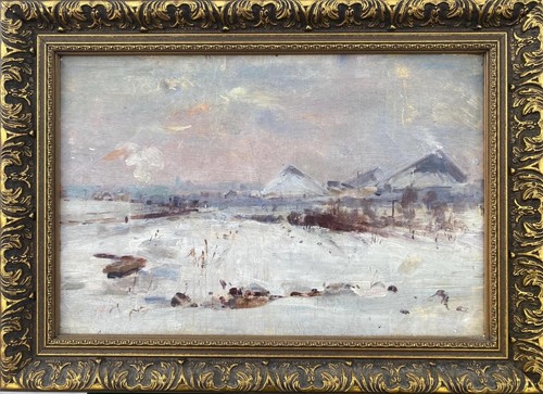 Rural winter scene original - winter,