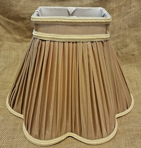 Vintage fabric pleated shade - vintage,