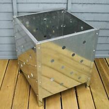 Large Square Steel Metal Garden Waste Incinerator Fire Bin Basket Rubbish Pit