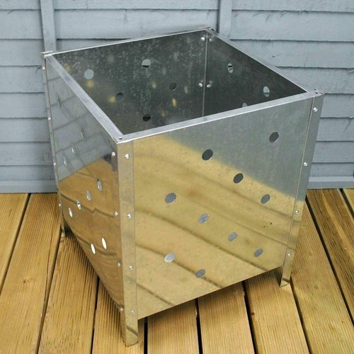 Large square steel metal - large,