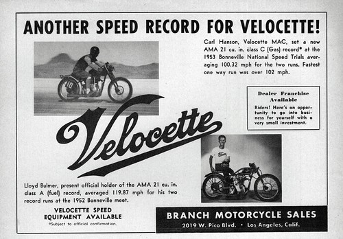 1953 velocette mac motorcycle - 1953,