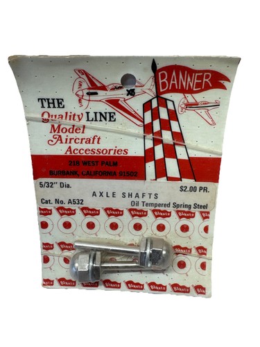 Banner model aircraft axle - aircraft,