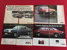 Job Lot 4x Original 1970’s MK1 Vauxhall Cavalier Magazine Adverts Man Cave Rare