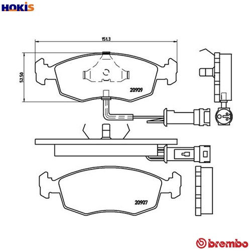 Brake pad set disc - brake,