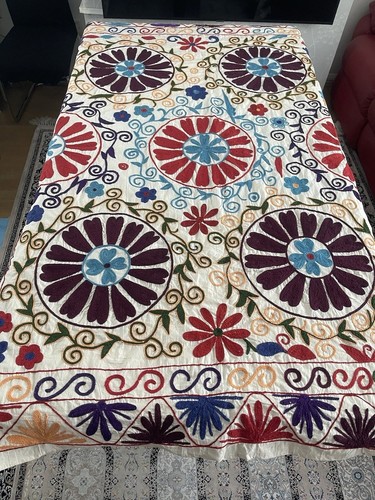 Handmade suzani bedspread - suzani, bedspread/