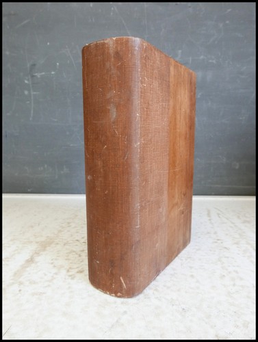 Vintage wooden book - wooden, end