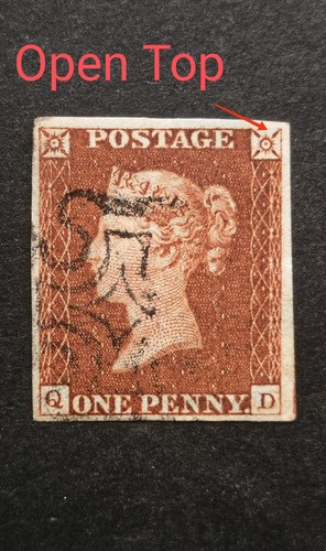 Penny red 8 - 1d,