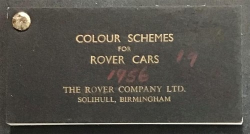 Rover cars colour schemes - rover,