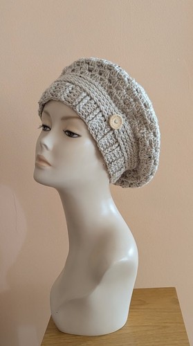 Hand crocheted beret - hand, fashion