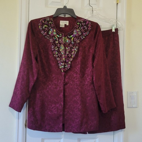 The mood burgundy damask - the,