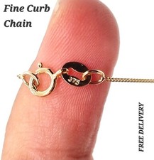 9 ct Gold Chain Necklace – 375 Hallmarked – Curb, Rolo, Snake, Box, Singapore