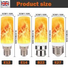 E12/E14/E27/B22 LED Flicker Flame Bulb Fire Burning Effect Light Indoor Lamps UK