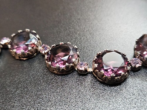 Vtg schiaparelli purple glass - schiaparelli,