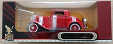 DIECAST METAL COLLECTION 1/18 SCALE 1932 FORD 3-WINDOW COUPE, RED.