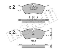 FRONT BRAKE PAD SET DISC BRAKE